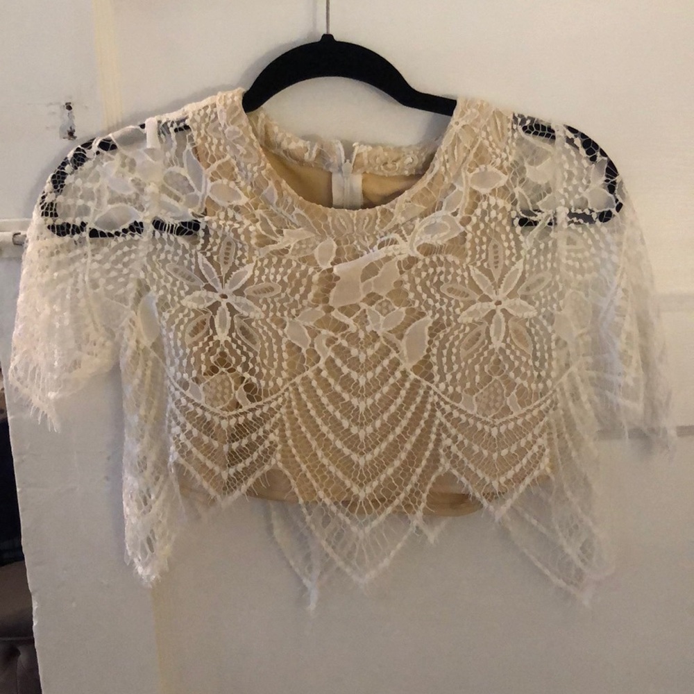 Vestique lace top